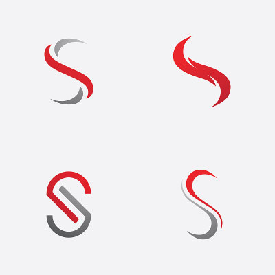S字母标识，矢量标识模板设计