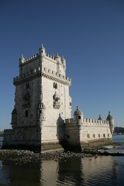 美丽的建筑Torre de Belem在里斯本