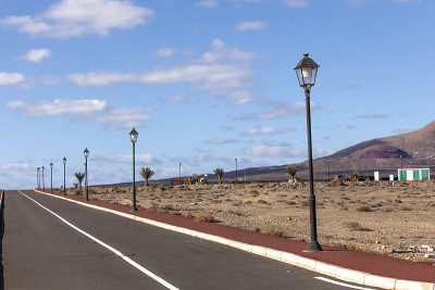 兰萨罗特开发区的新道路