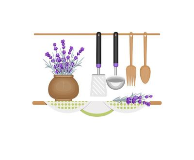 陶器和厨房用具。