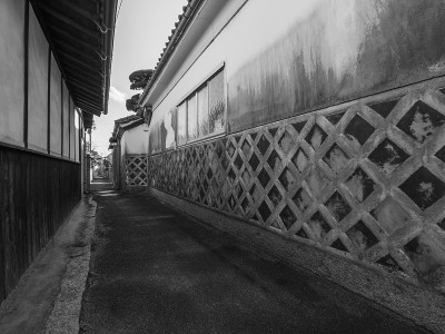 日本老城小巷-黑与白