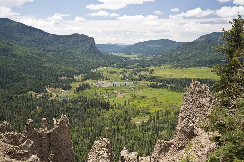 沃尔夫克里克山口以南的山谷景色