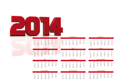 2014年日历