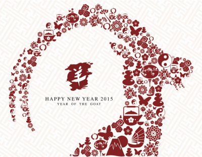 2015年中国羊年贺卡