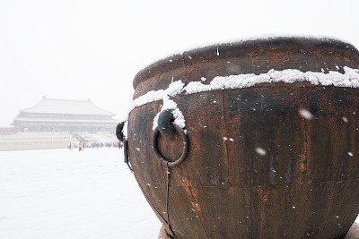 紫禁城在大雪中