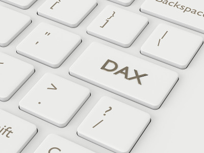 计算机键盘的3d渲染与DAX索引按钮