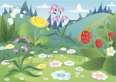 鲜花和草莓