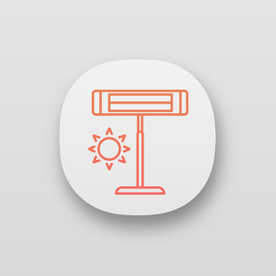 Infrared heater icon