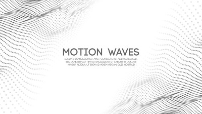 3D glowing abstract digital wave particles. Futuri