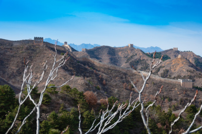 中国的长城在金山岭