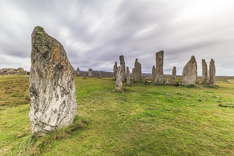 Callanish石圈，Callanish，路易斯岛，外赫布里底群岛，苏格兰