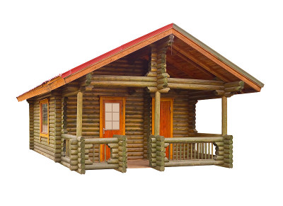 用原木建造的房子
