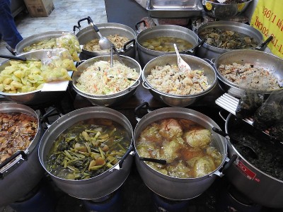 泰国市场上的食物