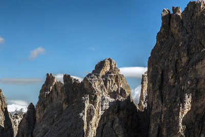Cadini在意大利misurina dolomite alps peak，特伦蒂诺Sud Tyro