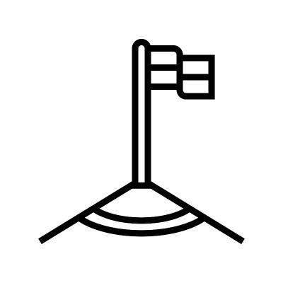 角踢线图标矢量插图