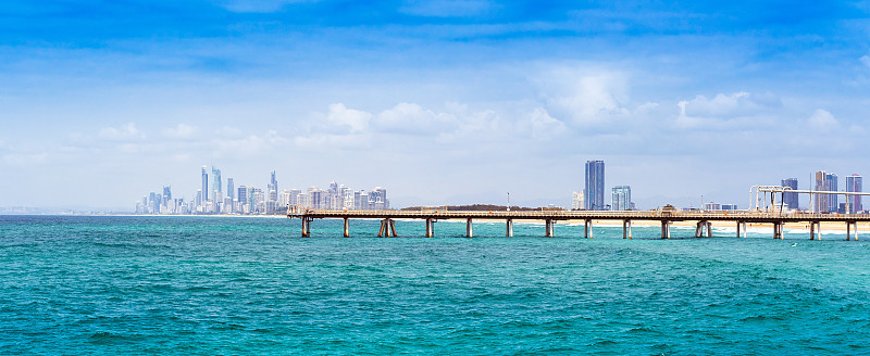 澳大利亚昆士兰黄金海岸的海景