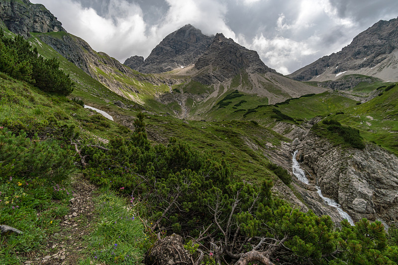 徒步登山到Großer Krottenkopf