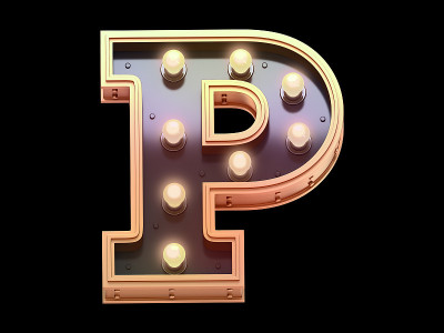 金灯招牌字体。