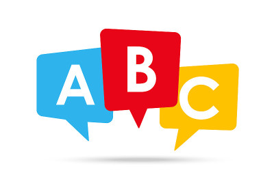 英语学校标志ABC图标