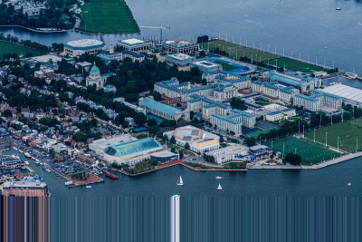航拍，海军学院，安纳波利斯，马里兰州