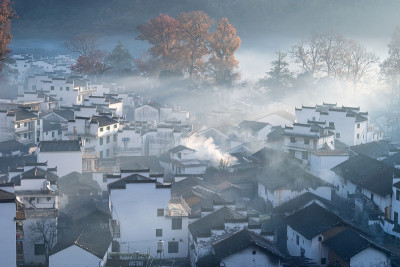 美丽的秋天石城村
