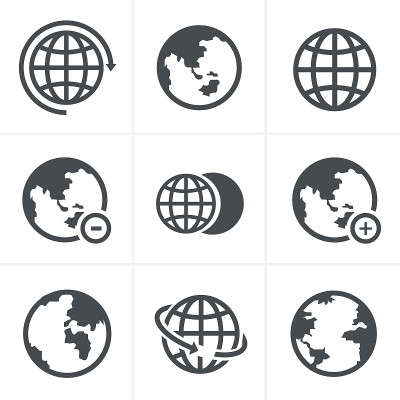 地球矢量图标集