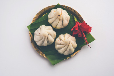 Ukdiche Modak -印度马哈拉施特拉邦Ganapati, Ganesh Puja期间制作的