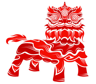 中国的传统节日狮子字符