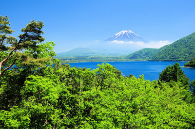 富士山和元津湖