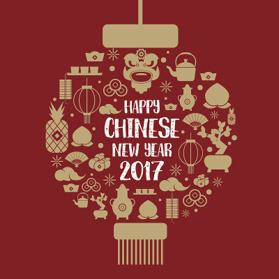 2017年中国新年快乐图标