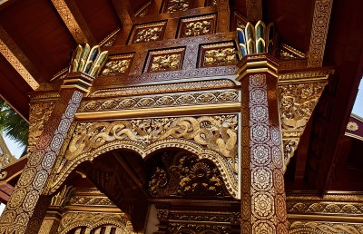 兰邦琅Wat Phra That Lampang Luang，一个13世纪的兰那风格的佛教寺庙，泰国