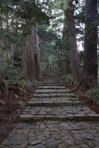 日本和歌山熊野和堂朝圣路线的门门坡