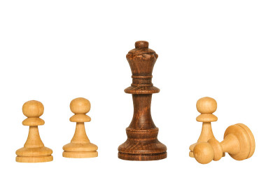 皇后和卒的棋子。