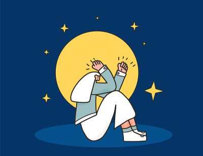心理障碍。情绪不好的矢量人。
