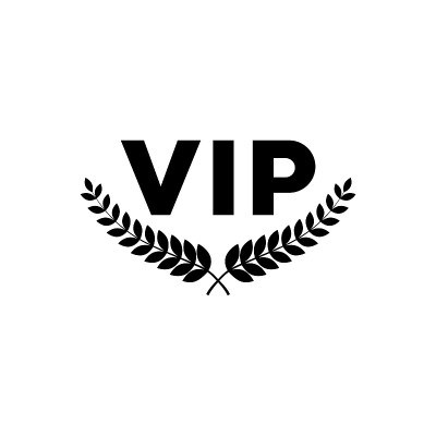 VIP图标，标志孤立在一个白色的背景