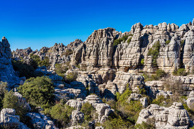 El Torcal de Antequera, Andalusia, Spain，在Antequer