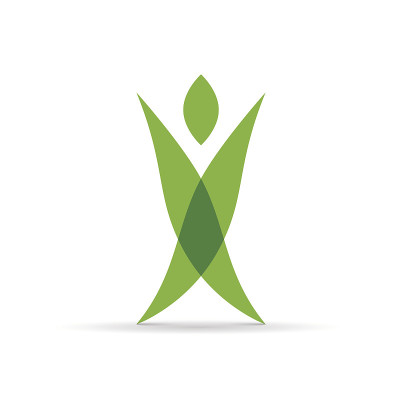 向量符号绿人