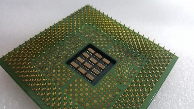 Intel 423引脚Pentium 4 cpu特写桌面电脑