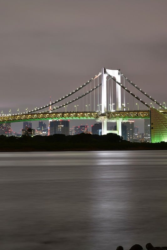 日本东京彩虹桥夜景