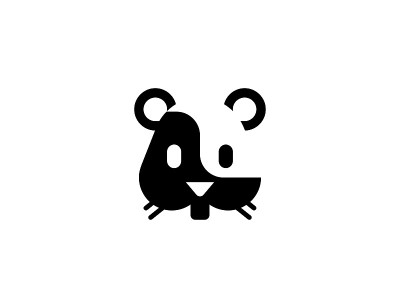 仓鼠头矢量图标。孤立的仓鼠脸表情符号