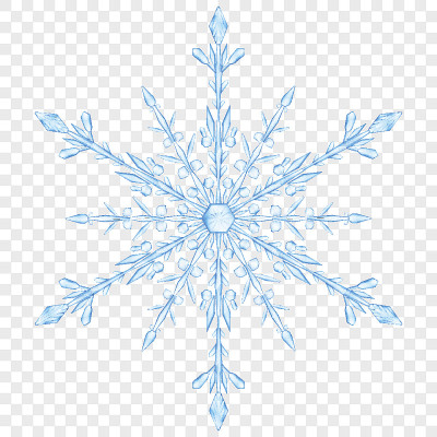 半透明的圣诞大雪花