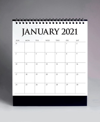 简单的2021年台历