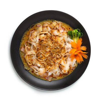 咖喱Chee Cheong Fun在马来西亚长大的怀旧食物