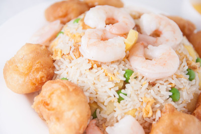 大虾炒饭