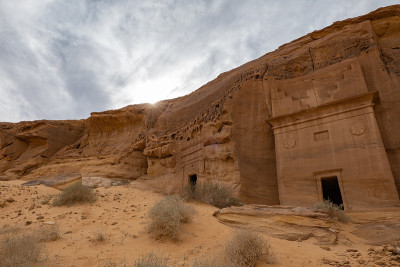 沙特阿拉伯Al Ula附近的Mada'in Saleh (Al- hijr & Hegra)考古遗址