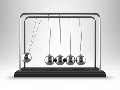 矢量平衡球牛顿摇篮