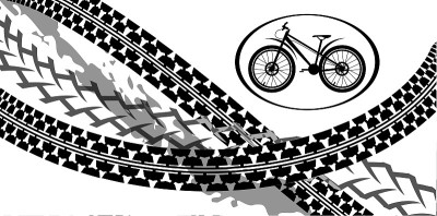 Bicycles. Set of parts. Vector image.