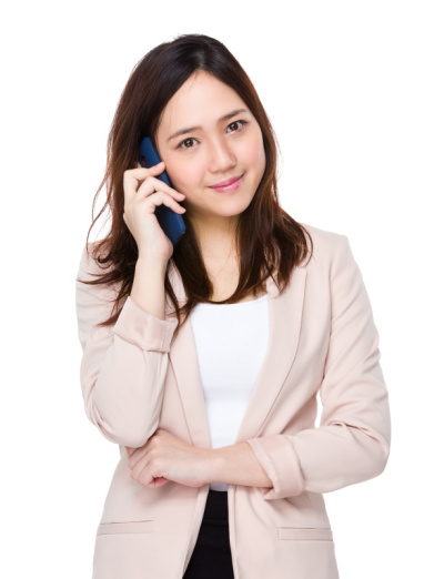 女商人在打电话