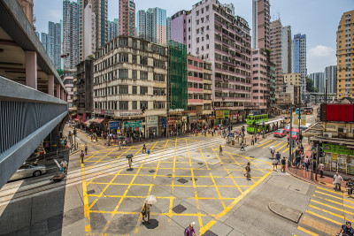 2015年香港拥挤街景