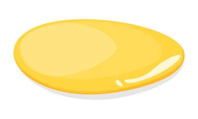 黄水坑矢量孤立。油、蜂蜜、尿液